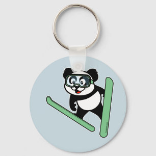 Llavero panda de Esquí-salto