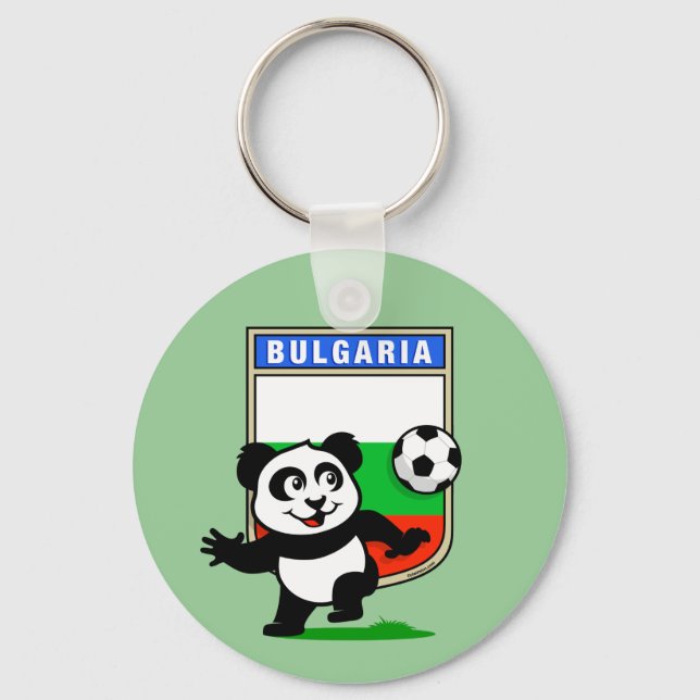 Llavero Panda de fútbol de Bulgaria (Anverso)