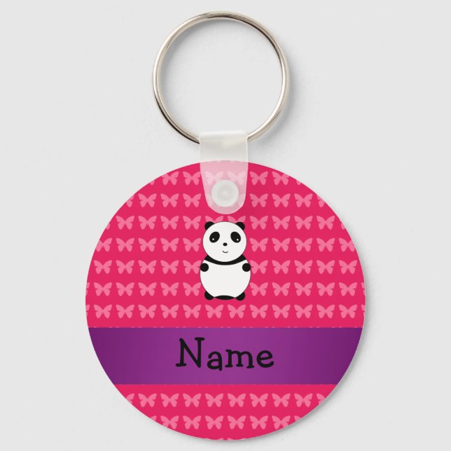 Llavero Panda de nombres personalizados (Anverso)