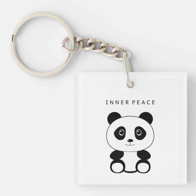 Llavero Panda de paz interior (Frente)