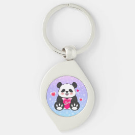 Llavero Panda de San Valentín enamorado
