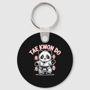 Llavero Panda de Taekwondo Divertido Tkd Coreano