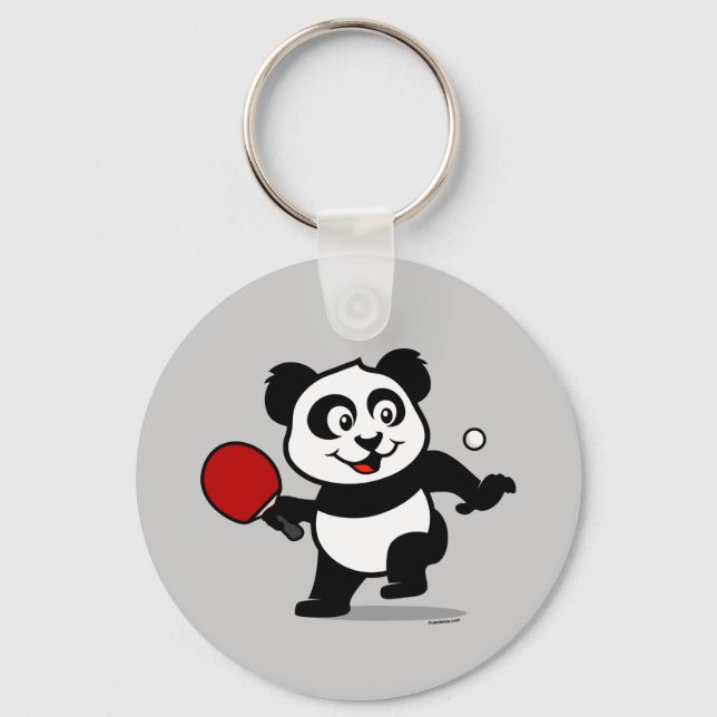 Llavero Panda de tenis de mesa (Anverso)