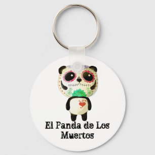 Llavero Panda del día de los muertos