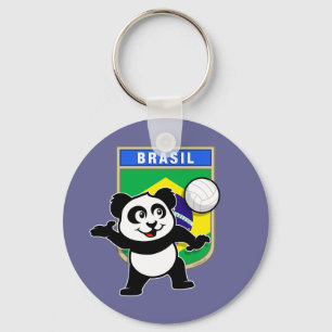 Llavero Panda del voleibol del Brasil