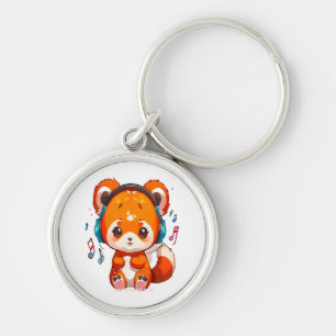 Llavero Panda escuchando música Kpop