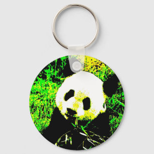 Llavero Panda Face Pop Art