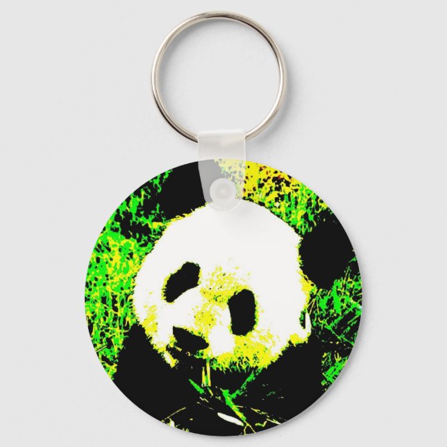 Llavero Panda Face Pop Art Key Chains (Anverso)