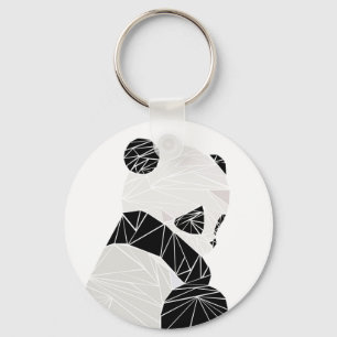 Llavero Panda geométrica