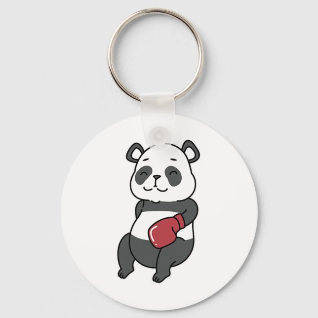 Llavero Panda hace boxeo (Anverso)