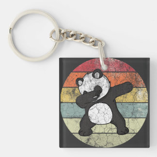 Llavero Panda haciendo dab, Panda divertido 