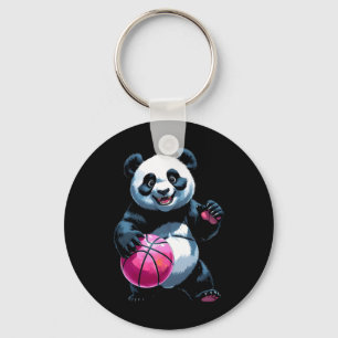 Llavero Panda Hoops - Pegatina Cute Básquetbol