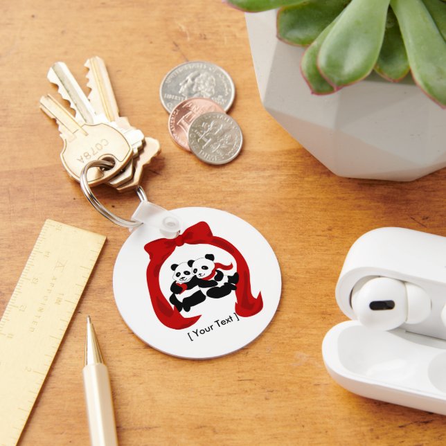 Llavero Panda Love Keychain (Escritorio )