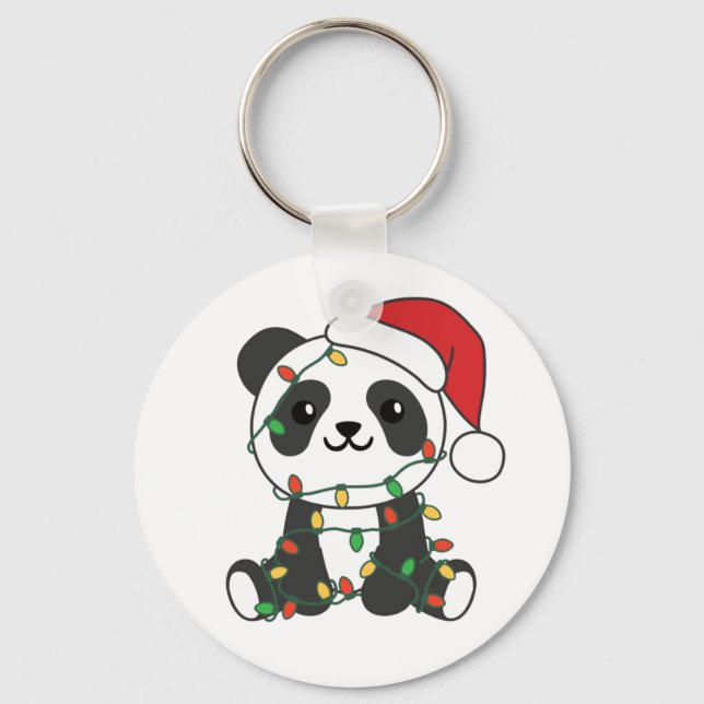 Llavero Panda Navidades Animales de Invierno Pandas Keycha (Anverso)