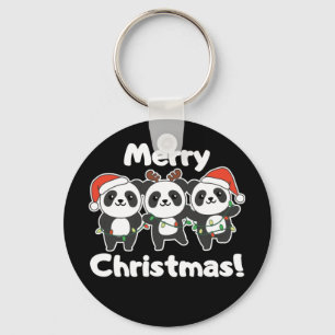 Llavero Panda Navidades Animales Pandas Feliz Clave De Nav
