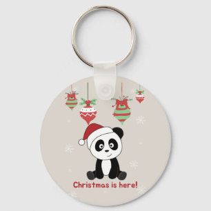 Llavero Panda Navidades Nieve Animales De Invierno Pandas