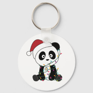 Llavero Panda Navidades Nieve Animales De Invierno Pandas