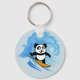 Llavero Panda que practica surf