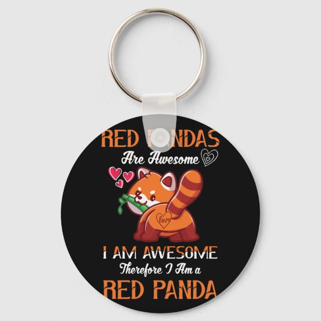 Llavero Panda Rojo Panda Rojo Lover Panda Rojo (Anverso)