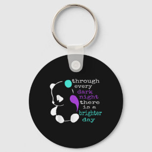 Llavero Panda Semicolon Regalo Concienciación sobre la pre
