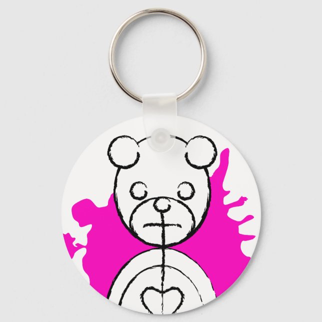 Llavero panda splatz. (Anverso)