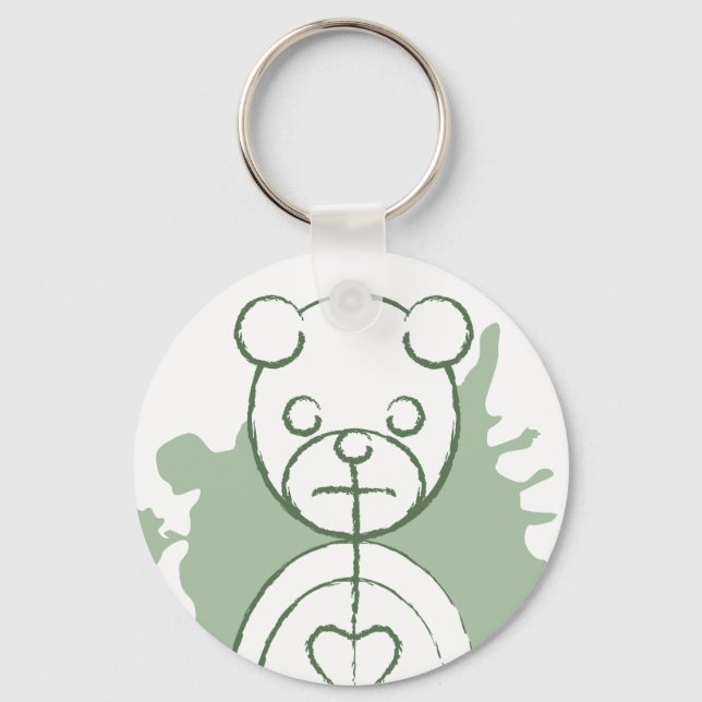 Llavero panda splatz. (Anverso)