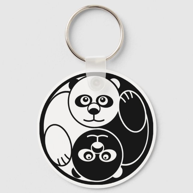 Llavero Panda Yin Yang (Anverso)