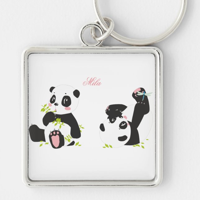 Llavero Pandas cutáneos (Frente)
