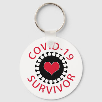 Llavero Pandemia del Corazón Rojo Coronavirus Covid-19 Sob