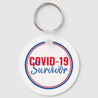 Llavero Pandemia roja azul Coronavirus Covid-19 Sobrevivie
