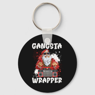 Llavero Pandilla de Santa Claus de Hip Hop Navidad Gángste