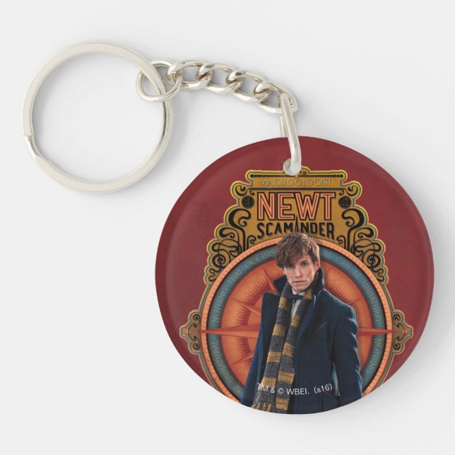Llavero Panel de Art Nouveau permanente de NEWT SCAMANDER™ (Frente)