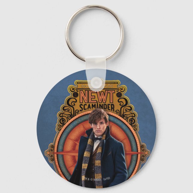 Llavero Panel de estilo Art Nouveau de NEWT SCAMANDER™ (Anverso)