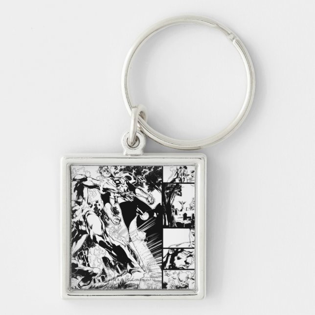 Llavero Panel de relámpago y linterna verde 2 (Frente)