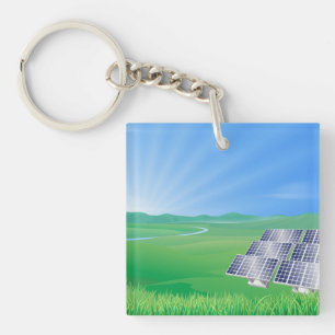 Llavero Panel Solar Ecológico Paisaje