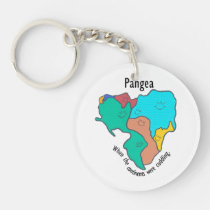 Llavero Pangea Continentes Acariciando Multicolor