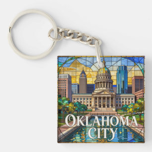 Llavero Panorama de la ciudad de Oklahoma 🏙️