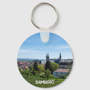 Llavero Panorama del casco antiguo de Bamberg, Alemania