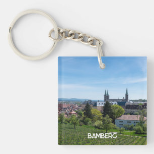 Llavero Panorama del casco antiguo de Bamberg, Alemania