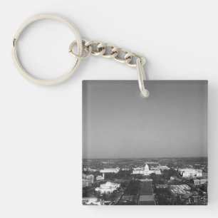 Llavero Panorama vintage de Capitolio de Washington EE. UU