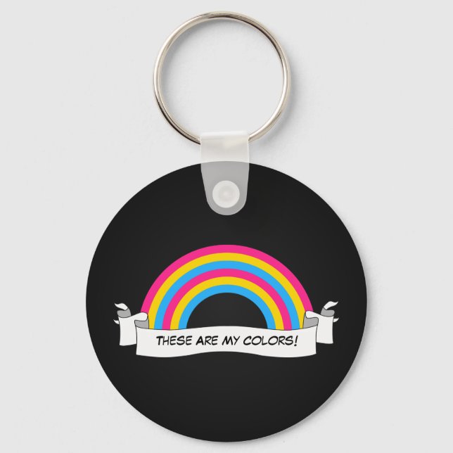 Llavero Pansexualidad orgullo arcoíris Keychain (Anverso)