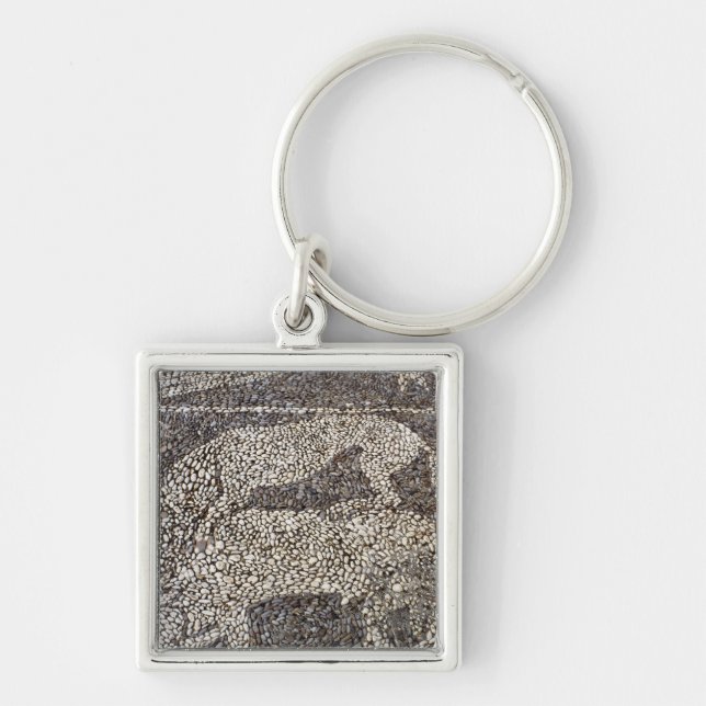 Llavero Pantera que ataca un toro (Frente)