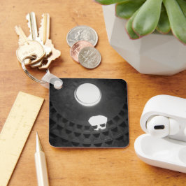 Llavero Pantheon Light Skull Roma Italia con escritura a m