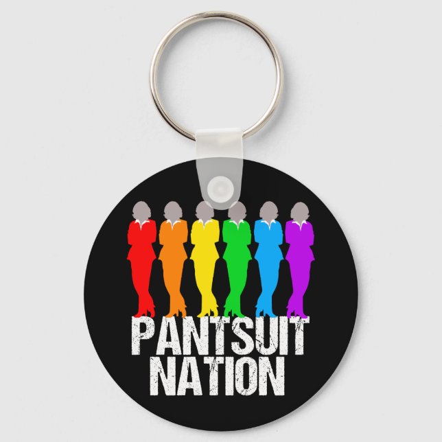 Llavero Pantsuit Nation Rainbow Women (Anverso)