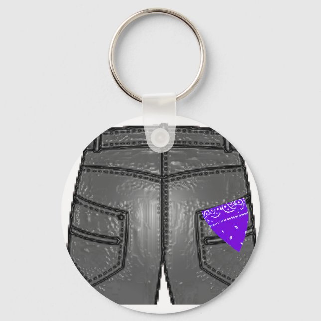 Llavero Pañuelo derecho morado (Anverso)