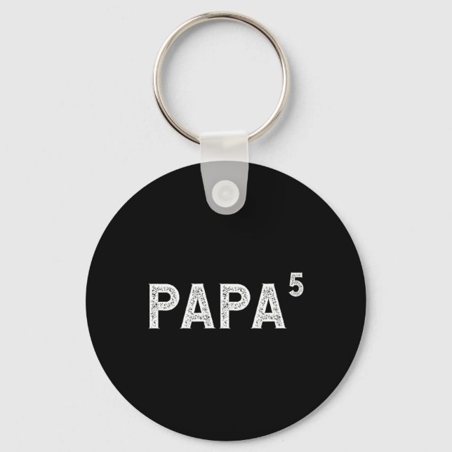 Llavero Papa 5 Para El Abuelo Con 5 Nietos (Anverso)