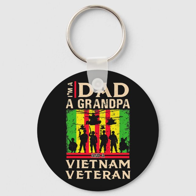 Llavero Papá Abuelo Vietnam Veteranos Camisetas padres vet (Anverso)