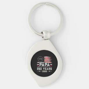 Llavero Papa Americano Hombre Bandera 250 Años 4 de Julio 