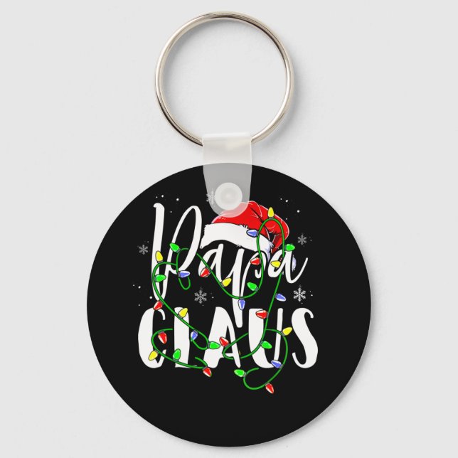 Llavero Papa Claus Navidades T-Shirt Pajamas Santa Gift (Anverso)