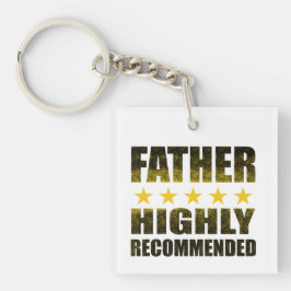 Llavero Papá de 5 estrellas altamente recomendado